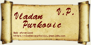 Vladan Purković vizit kartica